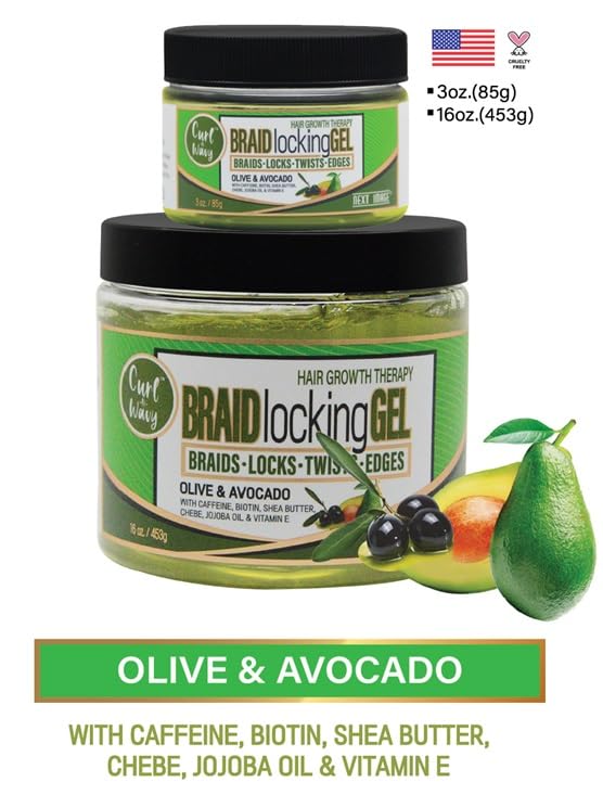 NEXT IMAGE - Braid Locking Gel [Olive & Avocado] 3oz Beauty & Personal Care NEXT IMAGE
