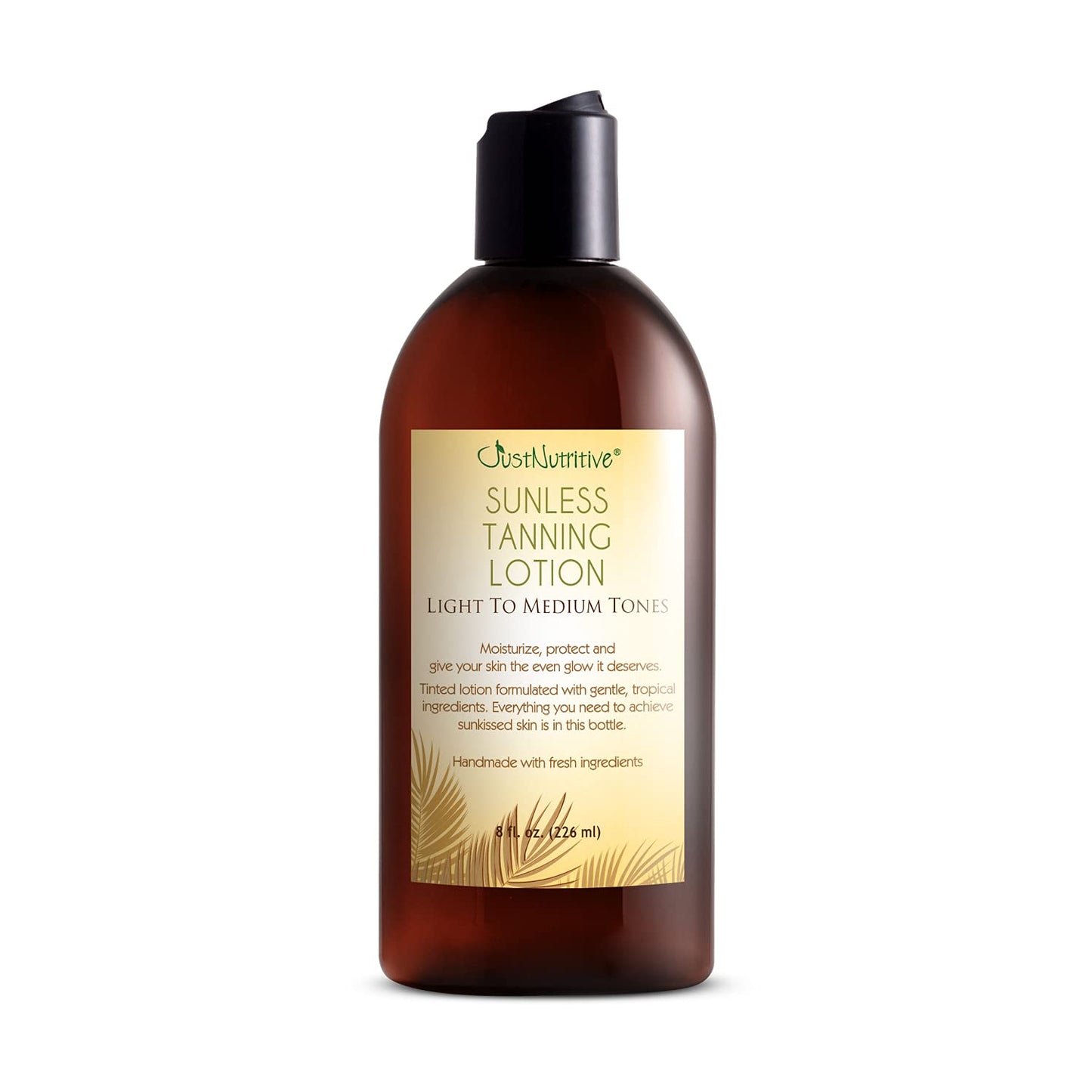 Sunless Tanning Lotion - Light to Medium tones | Indoor Self- Tanner | Body Tanning Lotion | Sun- Kissed Glow| Bronzer Lotion For All Skin Types |Just Beauty & Personal Care Just Nutritive