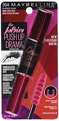 Maybelline The Falsies Push Up Drama Washable Mascara, Blackest Black, 0.33 fl. oz. Beauty & Personal Care MAYBELLINE