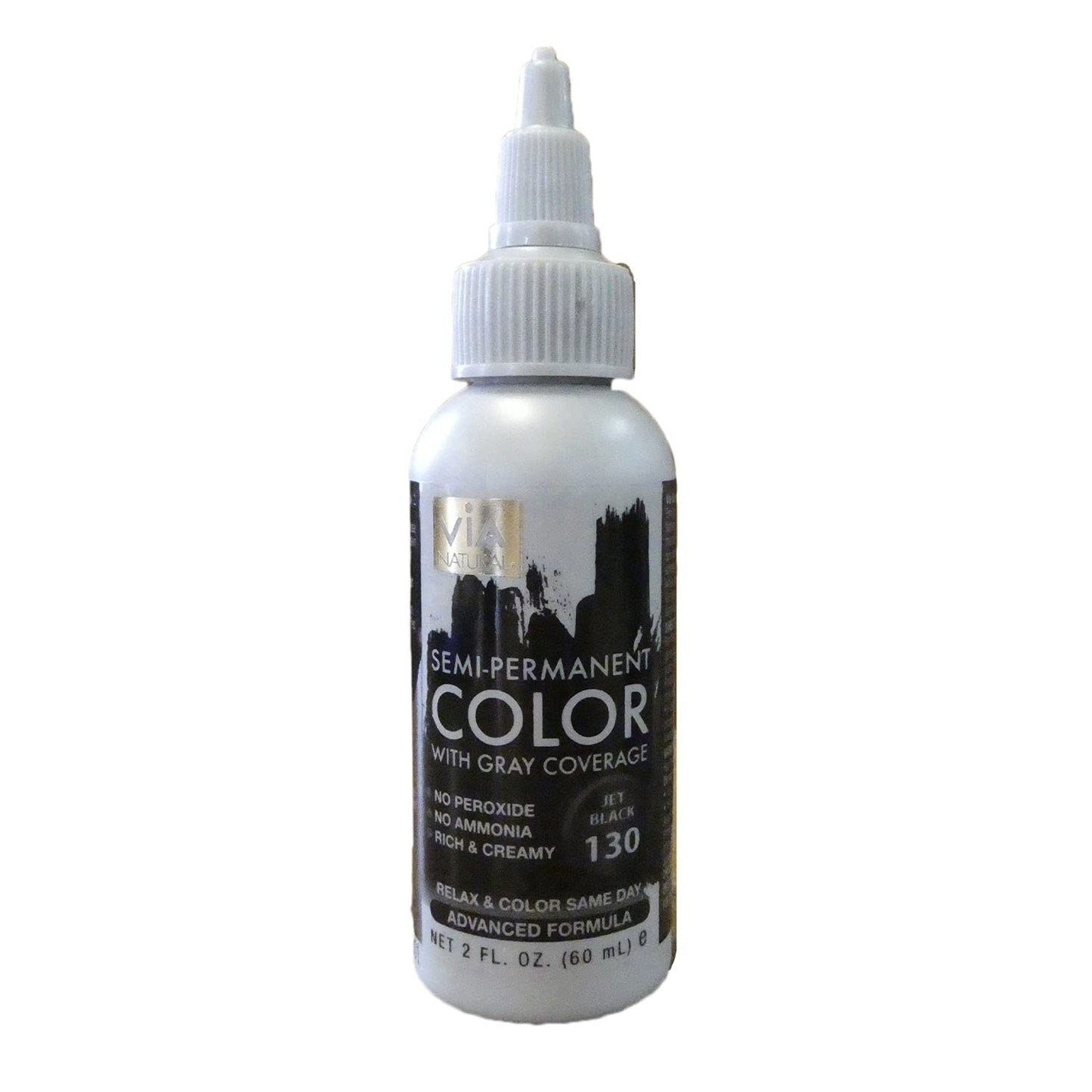 Via Hair Color Jet Black 2 Oz,Pack of 2 Beauty & Personal Care Via Inc.