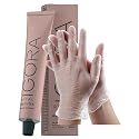 IgoraAbsolutes 5-80 Light Brown Red Natural Permanent Hair Color 2 Fl Oz and Clear Powdered Medium Vinyl Gloves (Bundle) Beauty & Personal Care M Hair Designs