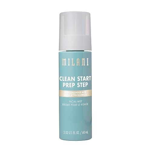 Milani Clean Start Prep Step Hypochlorous Acid Facial Mist - Purifying & Soothing Redness Relief Spray - Electrolyte-Infused Hydrating Skin Prep Beauty & Personal Care Milani