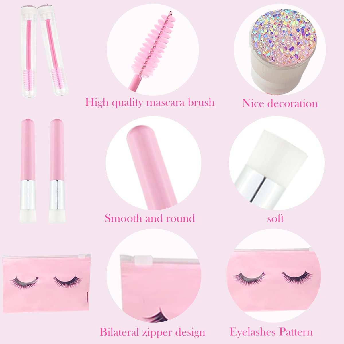 140 Pcs Eyelash Shampoo Bottle Brushs Set,10 Pcs Eyelash Shampoo Brush, 10 Pcs Eyelash Brush Tube,10 Pcs Eyelash Shampoos Bottle,10 Pcs Eyelash Care Beauty & Personal Care LINTIY