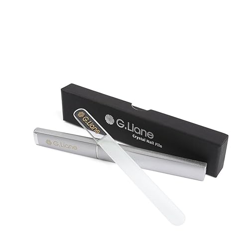 G.Liane Crystal Glass Nail File Professional Double Sided Etched Crystal Nail File Set for Nail Art & Nail Care Alternative to Metal Nail Files Emery Beauty & Personal Care G.Liane