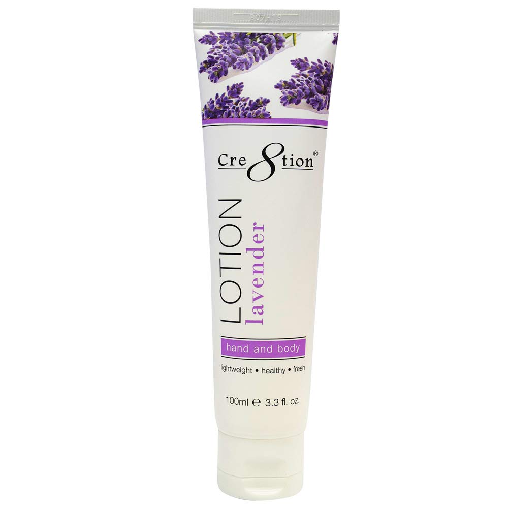 Cre8tion Spa Hand & Body Lotion Nourishing Skin Lotion Moisturizer From Dryness and Flaking 100 ml/fl. 3.3 oz (Lavender) Beauty & Personal Care Cre8tion