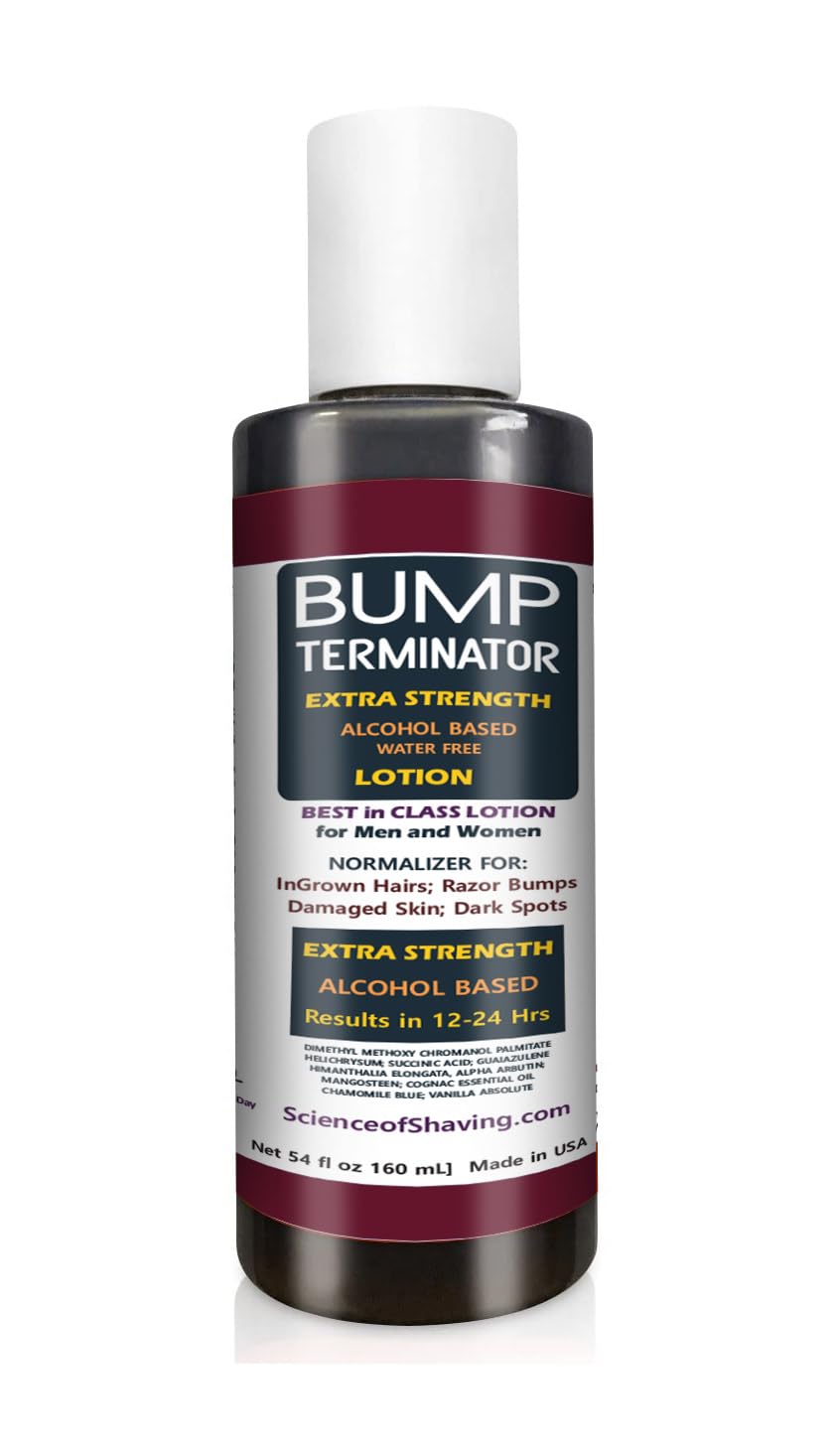 BUMP Terminator EXTRA STRENGTH, Fast Acting, Alcohol BASED, Water Free Anti Razor Bumps, Ingrown Hair, Skin Treatment for Face, Neck, Bikini Area Beauty and Personal Care BREEJ