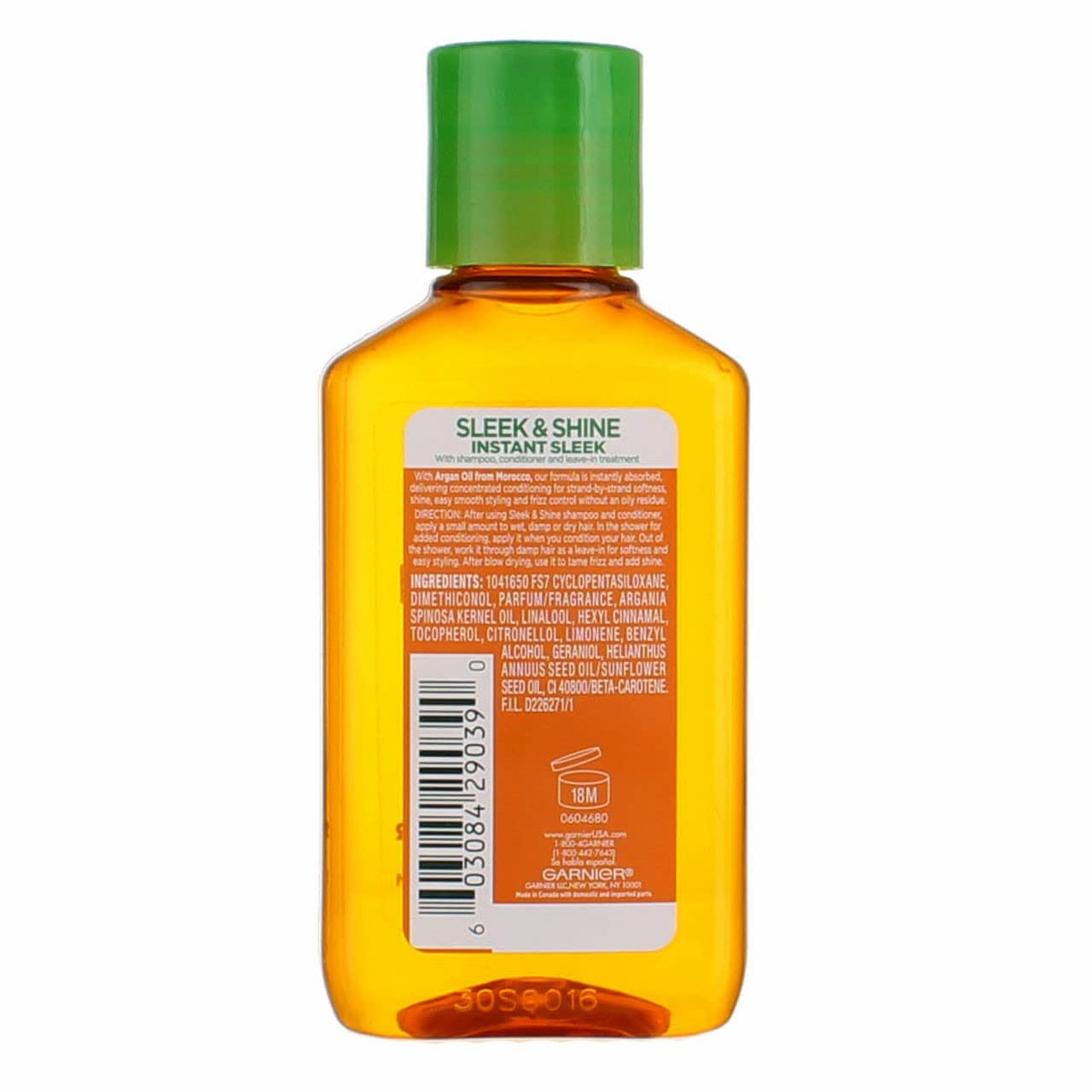 Garnier Fructis Sleek & Shine Moroccan Oil Treatment 3.75 Ounce (111ml) (3 Pack) Beauty & Personal Care Garnier
