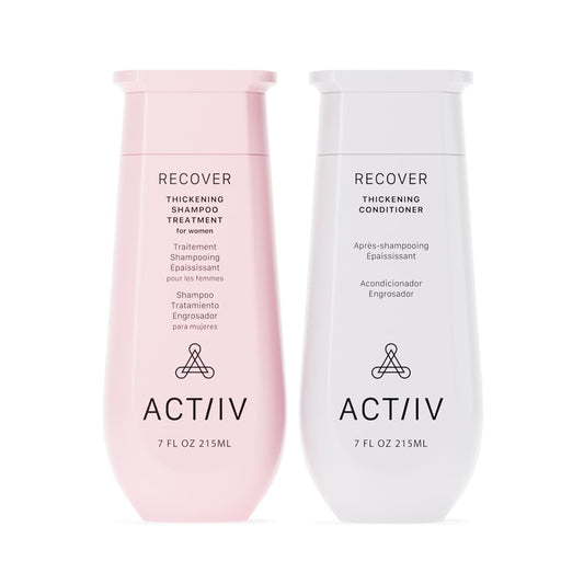 ACTIIV Recover Thickening Shampoo & Conditioner Bundle for Women (7 oz Each) - For Fine & Thinning Hair, Supports Fuller, Thicker-Looking Hair & Scalp Beauty & Personal Care ACTIIV