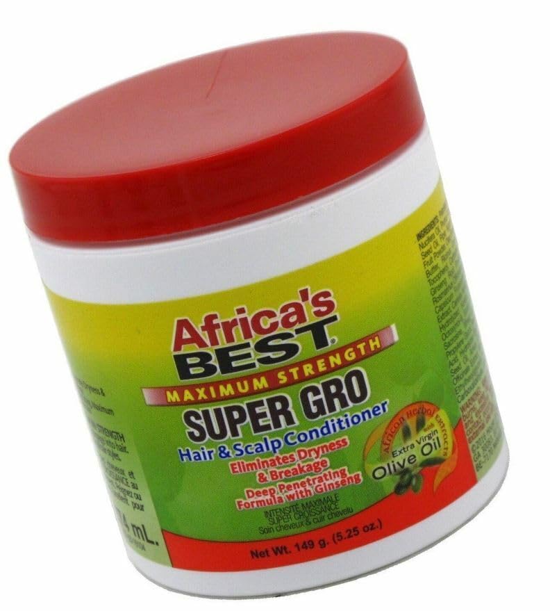 Africa's Best Maximum Strength Super Gro Hair & Scalp Conditioner, 5.25 oz Beauty & Personal Care Africa's Best