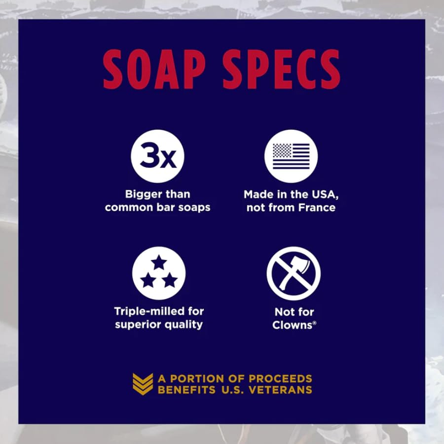 Duke Cannon Supply Co. Big Brick of Soap for Men - Naval Diplomacy, Refreshing Ocean Scent, Extra Large 10 oz Bars, 3-Pack Beauty & Personal Care Duke Cannon Supply Co.