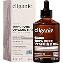 Cliganic Pure Vitamin E Oil for Skin, Scars, Hair & Face - 120,000 IU, Non-GMO Verified | Natural D-Alpha Tocopherol Beauty & Personal Care Cliganic