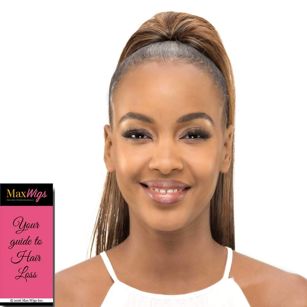 Vivica PB-65v Ponytail Color 2 Fox Wigs 20" Long Mid Back Silky Straight Pocket Bun Heat Friendly Synthetic Extension Drawstring Combs