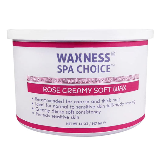 Waxness Spa Choice Rose Creamy Soft Wax 14 oz / 397 ml Beauty and Personal Care Waxness