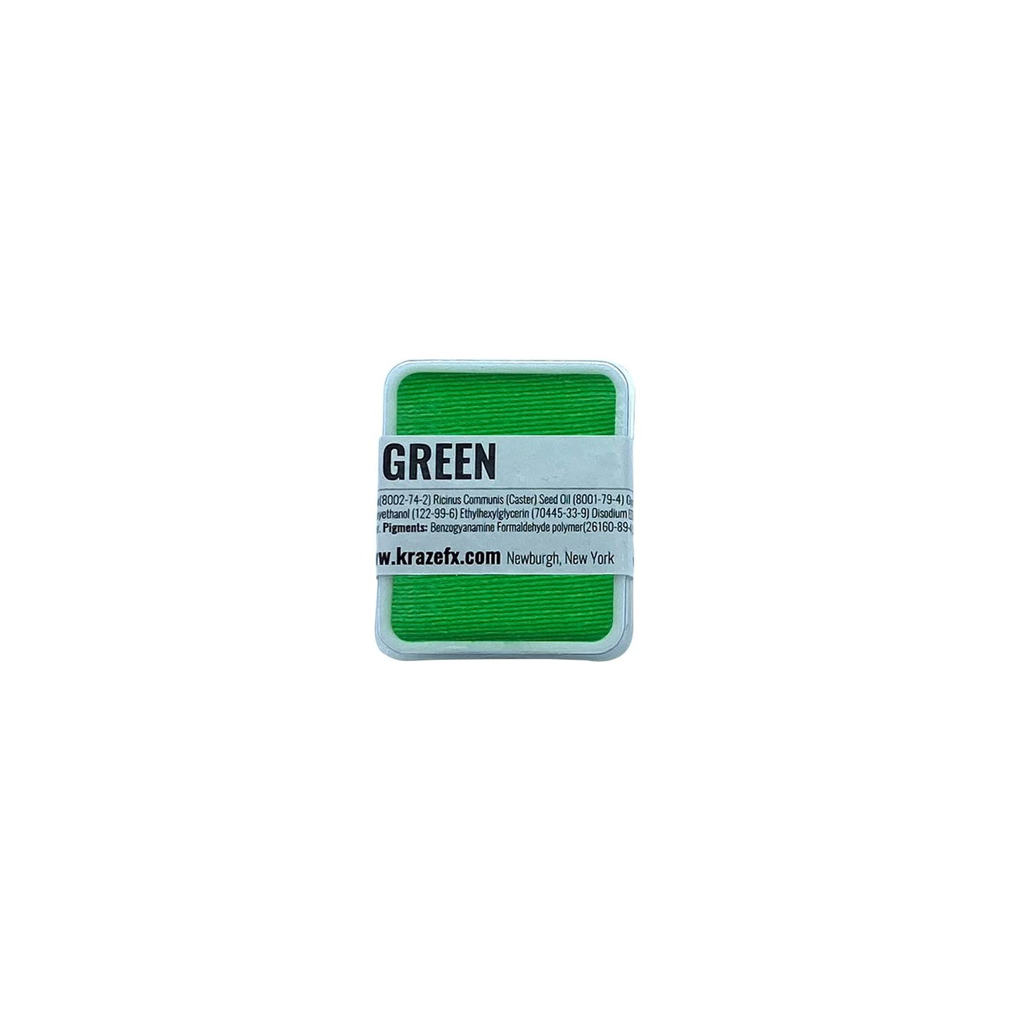 Kraze FX Face Paint Palette Refill - Neon Green Face Paint (6 gm) - Hypoallergenic Non-Toxic Water Activated Professional Halloween Face & Body Beauty & Personal Care Kraze FX