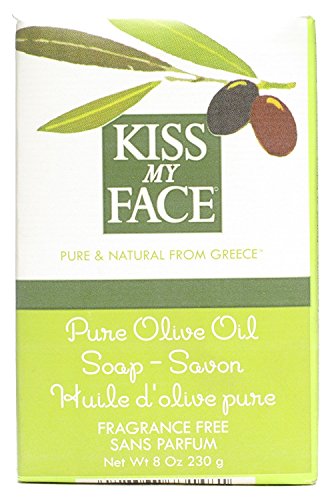 Kiss My Face Pure Olive Oil Bar Soap, Fragrance Free 8 oz (Pack of 12)12 Beauty & Personal Care Kiss My Face