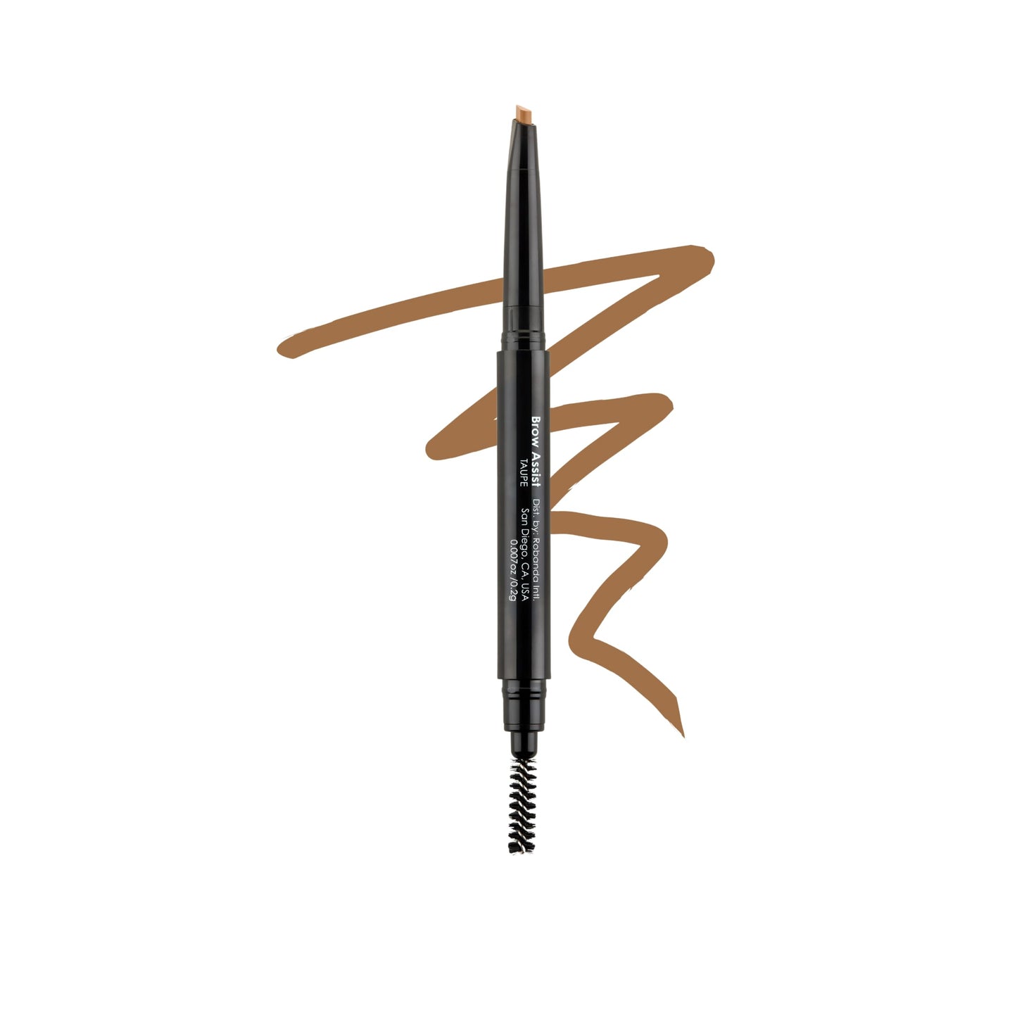 Bodyography Brow Assist - Taupe | Triangular Tip Eyebrow Pencil for Women with Built-In Spoolie | Defines, Fills & Shapes Brows | Mineral-Based Beauty & Personal Care Bodyography