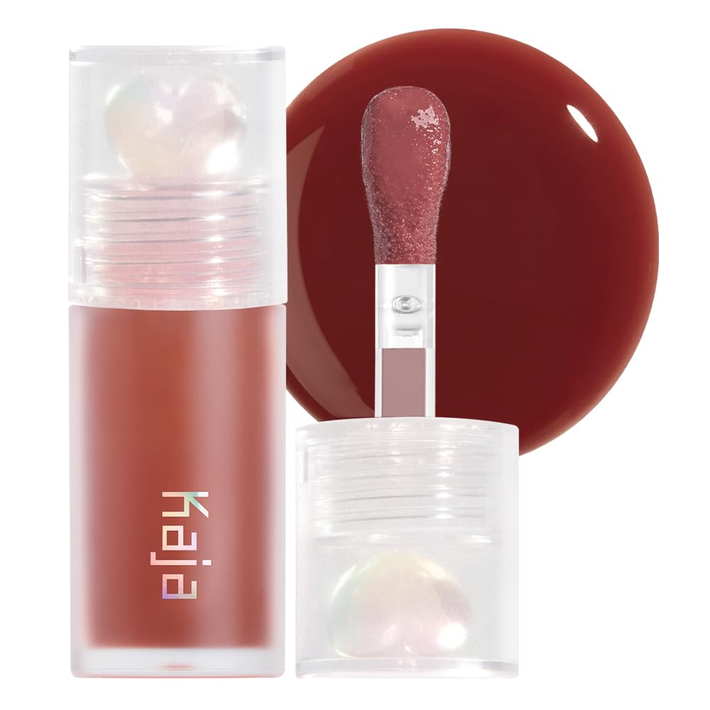 Kaja Lip Plumping - Juicy Glass 08 Cherry Cola - Hydrating, Feel Plumped and Lightweight with Vitamin Tree Fruit Oil, Vegan, Cruelty-Free, Clear Tint Beauty and Personal Care Kaja