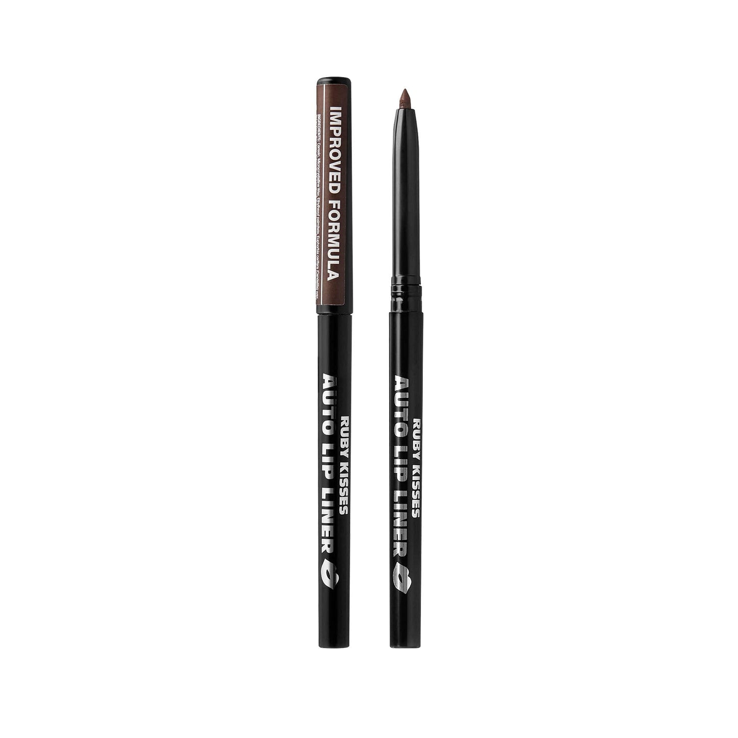 Ruby Kisses Auto Lip Liner Pencil (Dark Brown 3 Pack), Long Lasting & Non-Fading, Smooth Application, Non-Feathering with Rich Pigmented Color, No Beauty & Personal Care Ruby Kisses