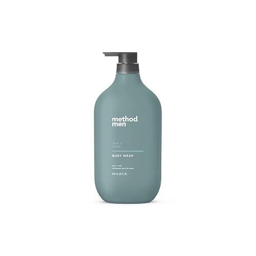 Method Men Body Wash, Sea and Surf Scent, Paraben and Phthalate Free, Quick-Lathering Cleansers, Cruelty Free, 28 oz Beauty & Personal Care Method