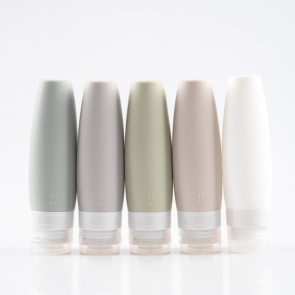 TSA Certified Portable Silicone Travel Bottle Set, Leak Proof Squeezable Silicon Tubes Travel Size Toiletries Containers, Refillable Travel Beauty & Personal Care LARPIPAO