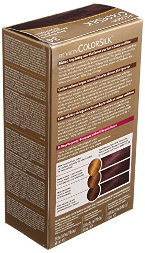 Revlon Colorsilk Haircolor 34, Deep Burgundy - 1 Ea, Pack of 4 Beauty & Personal Care REVLON
