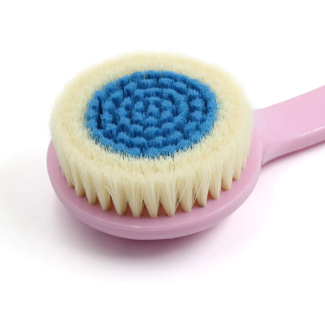 Ruilogod Pink Blue Soft Bristle Good Performance Handle Body Brush Shower Scrubber 12.2inch (id: 1d2 af5 055 7d0 79e Beauty and Personal Care Ruilogod