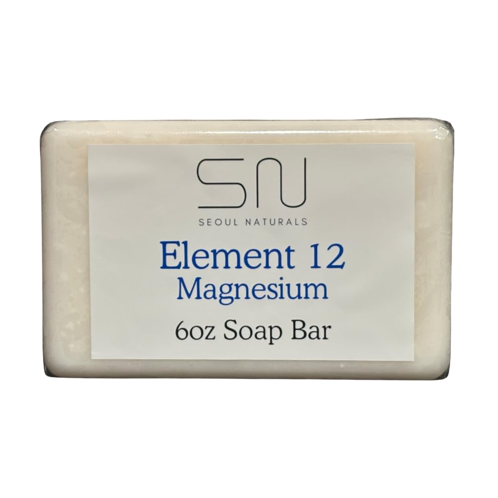 Seoul Naturals Element 12 Magnesium Soap with Lavender and Chamomile, k beauty, 6 oz Beauty & Personal Care Seoul Naturals