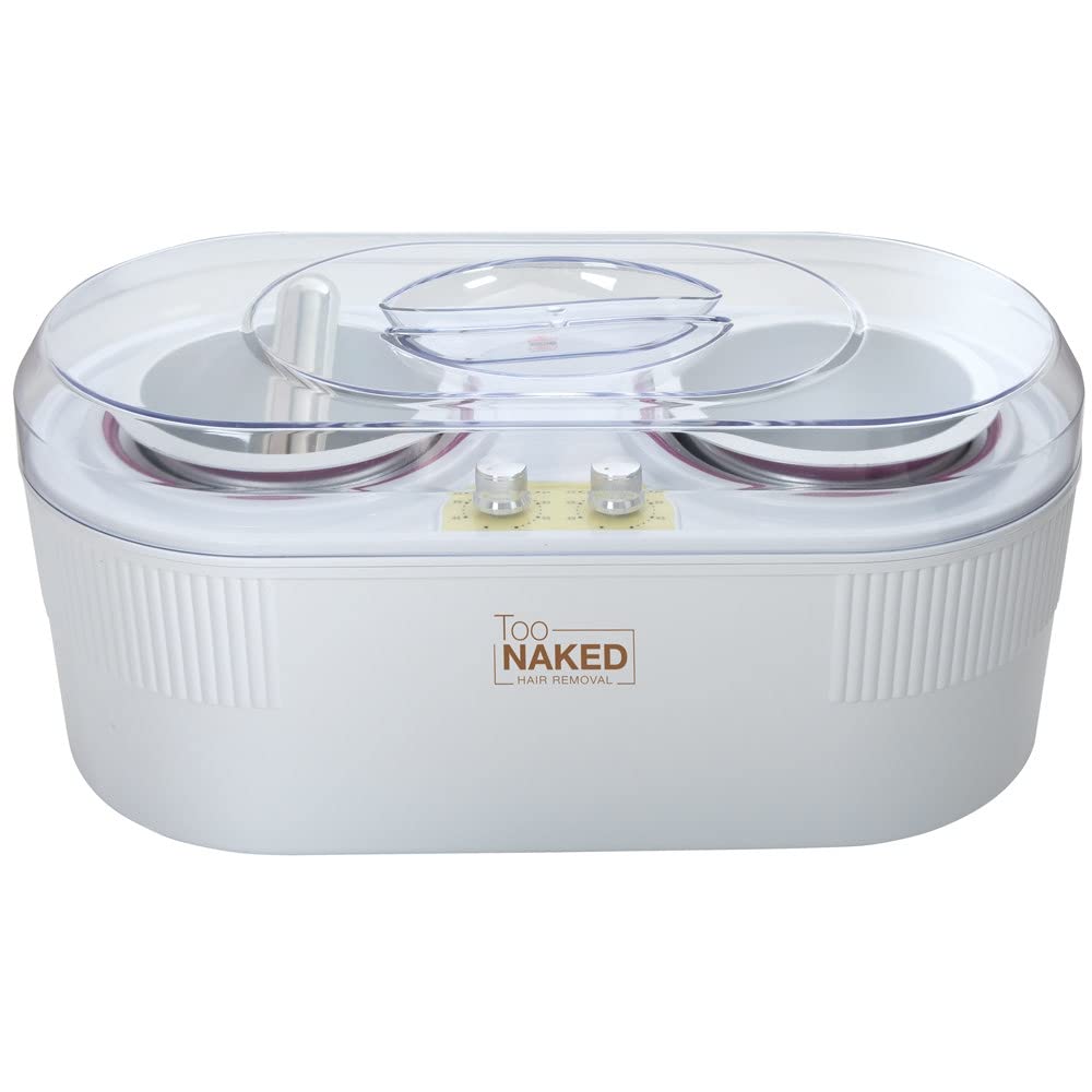 TOO NAKED HAIR REMOVAL Premium Double Wax Warmer, Dual Hair Removal Paraffin Wax Warmer with Adjustable Temperature Controls Beauty and Personal Care TOO NAKED HAIR REMOVAL