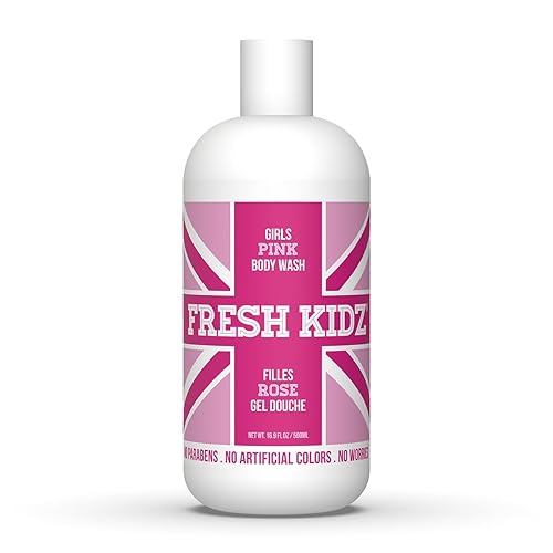 Fresh Kidz Body Wash for Kids and Teens - Gentle Bath and Shower Cleanser for All Skin Types - Girls Pink, 16.9 Fl.Oz. Beauty & Personal Care Fresh Kidz