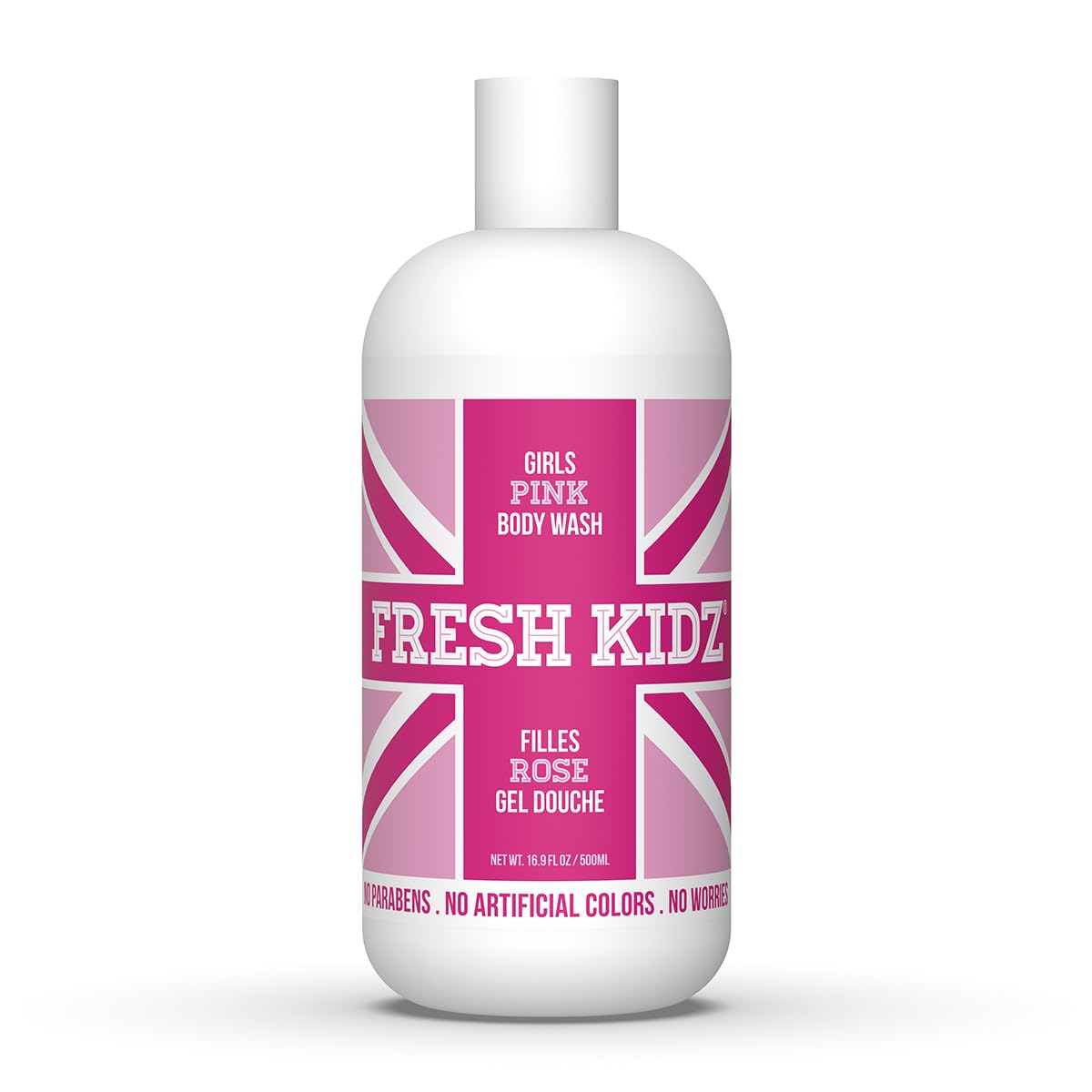 Fresh Kidz Body Wash for Kids and Teens - Gentle Bath and Shower Cleanser for All Skin Types - Girls Pink, 16.9 Fl.Oz. Beauty & Personal Care Fresh Kidz