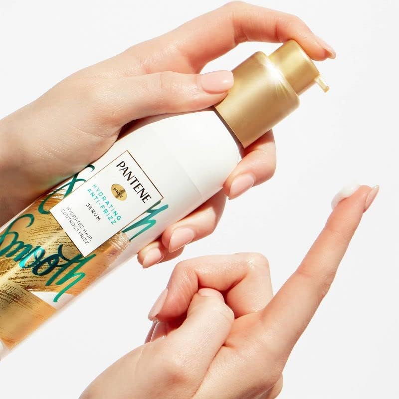 Pantene Pro-V Smooth Hair Hydrating Anti-Frizz Serum, 5.7 fl oz (Pack of 3) Beauty & Personal Care Pantene