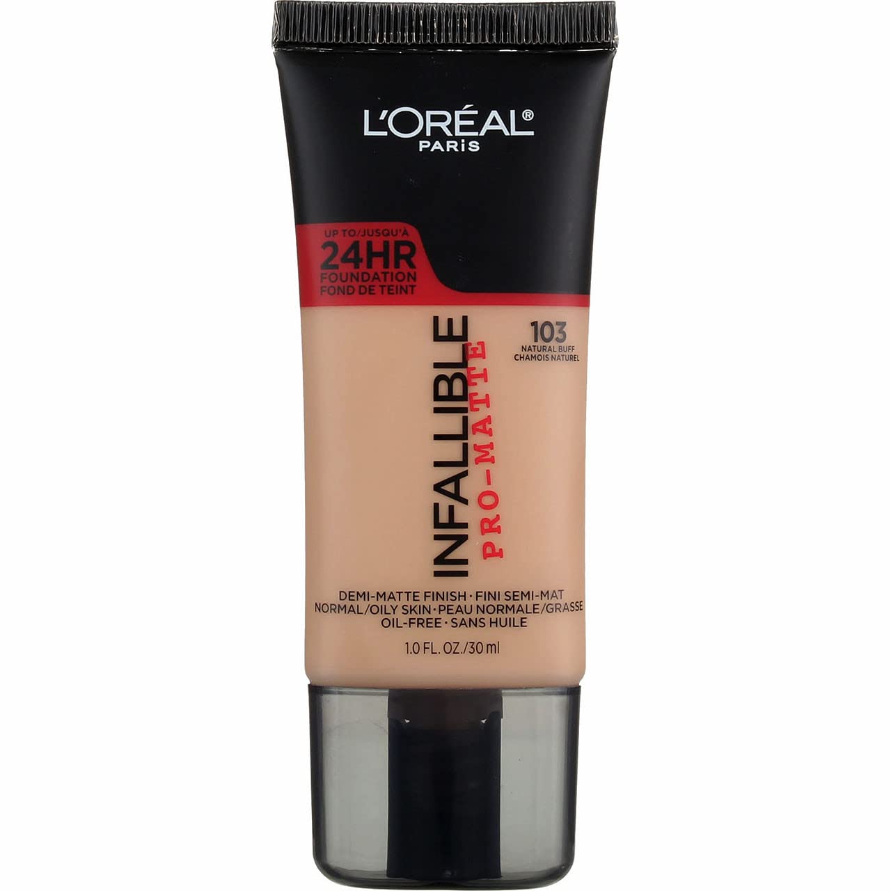 L'Oreal Paris Infallible Pro-Matte Foundation, Natural Buff [103] 1 oz (Pack of 3) Beauty & Personal Care L'Oreal Paris
