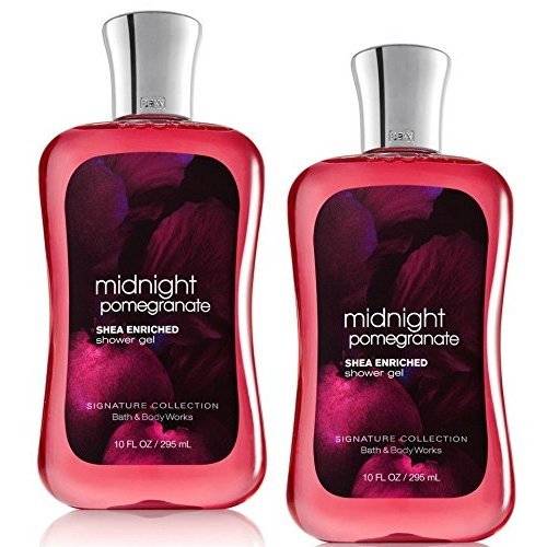 2 X Midnight Pomegranate Shea Enriched Shower Gel 10 Fl Oz (Set of Two) Beauty & Personal Care Bath & Body Works