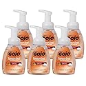 GOJO Premium Foam Antibacterial Handwash, Fresh Fruit Scent, 7.5 fl oz Hand Soap Pump Bottle (Pack of 6) - 5710-06, Translucent Apricot Beauty & Personal Care GOJO