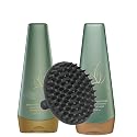 Agave Smoothing Shampoo and Conditioner Set 8.5oz + M Hair Designs Scalp Brush (Bundle) - Hydrating, Anti-Frizz, Sulfate-Free Hair Care for Smooth Beauty & Personal Care M Hair Designs