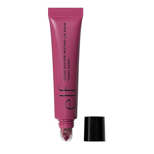 e.l.f. Glow Reviver Melting Lip Balm, Hydrating Tinted Lip Balm For A Glossy Finish & Soft, Supple Lips, Vegan , Yummy Gummy Beauty & Personal Care e.l.f.