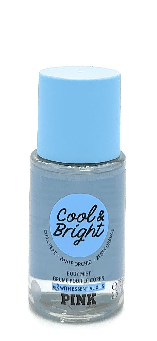 Victoria's Secret Pink Cool & Bright Body Mist with Essential Oils, 2.5 Fl Oz Beauty & Personal Care Victoria's Secret
