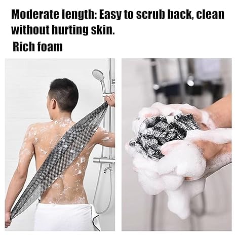 Aasipsuo Exfoliating Shower Towel, Scrub Cloth, Towel, Back Exfoliator Towel, Travel Friendly and Quick Drying, for Men and Women Beauty and Personal Care Aasipsuo