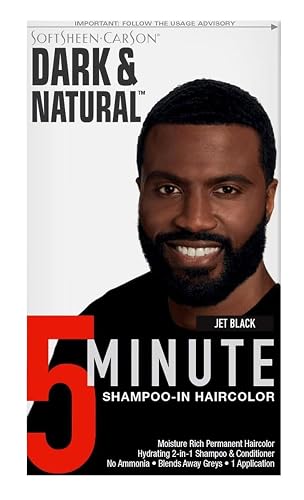 Dark & Natural Color Men Jet Black (2 Pack) Beauty & Personal Care Dark & Natural
