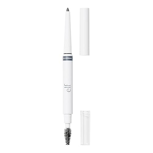 e.l.f. Instant Lift Waterproof Brow Pencil, Dual-Ended Precision Brow Pencil For Shaping & Defining Eyebrows, Vegan , Grey Beauty & Personal Care e.l.f.