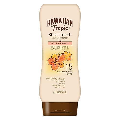 Hawaiian Tropic Sheer Touch Lotion Sunscreen, Ultra Radiance SPF 15, 8 oz (Pack of 2) Beauty & Personal Care Hawaiian Tropic