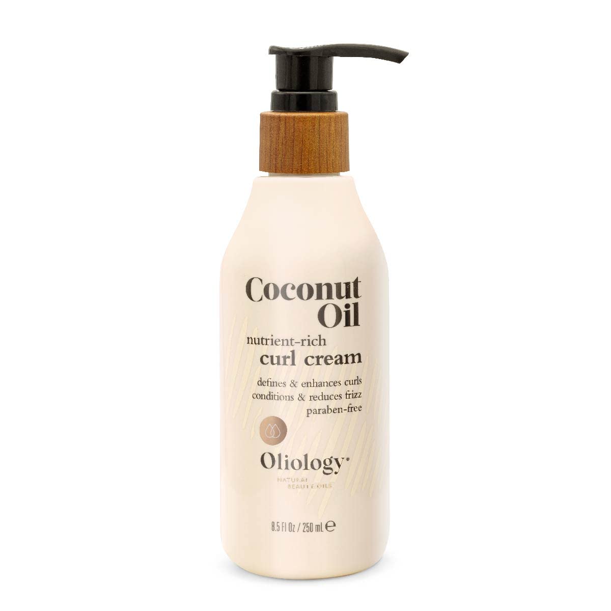 Oliology Coconut Oil Curl Cream - Defines & Enhances Curls & Waves | Botanically Infused | Conditions & Reduces Frizz | Made in USA, Cruelty Free Beauty & Personal Care Oliology