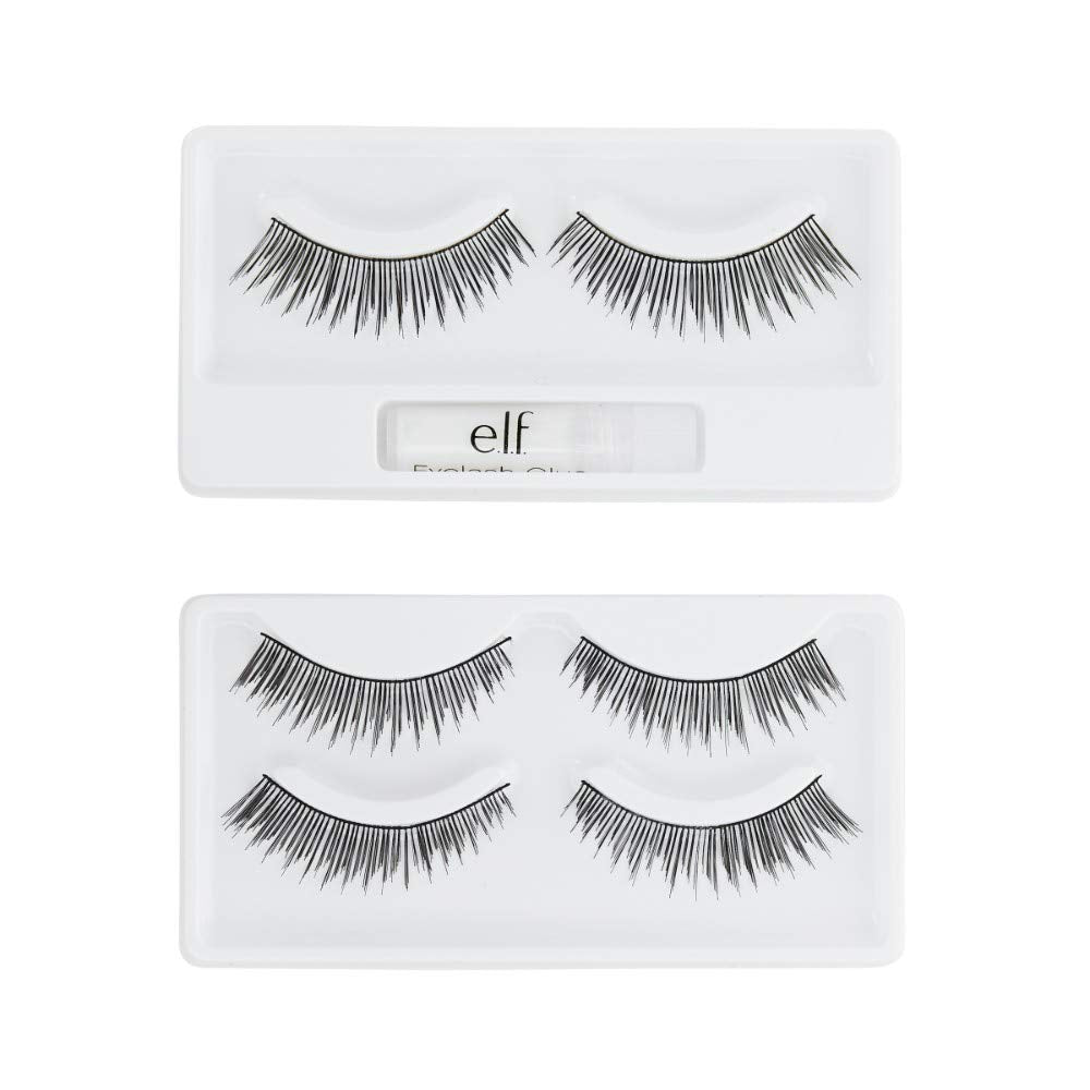 Elf Cosmetics Natural Lash Multipack with 3 Sets of Lashes & 1 Eyelash Glue Beauty & Personal Care e.l.f. cosmetics