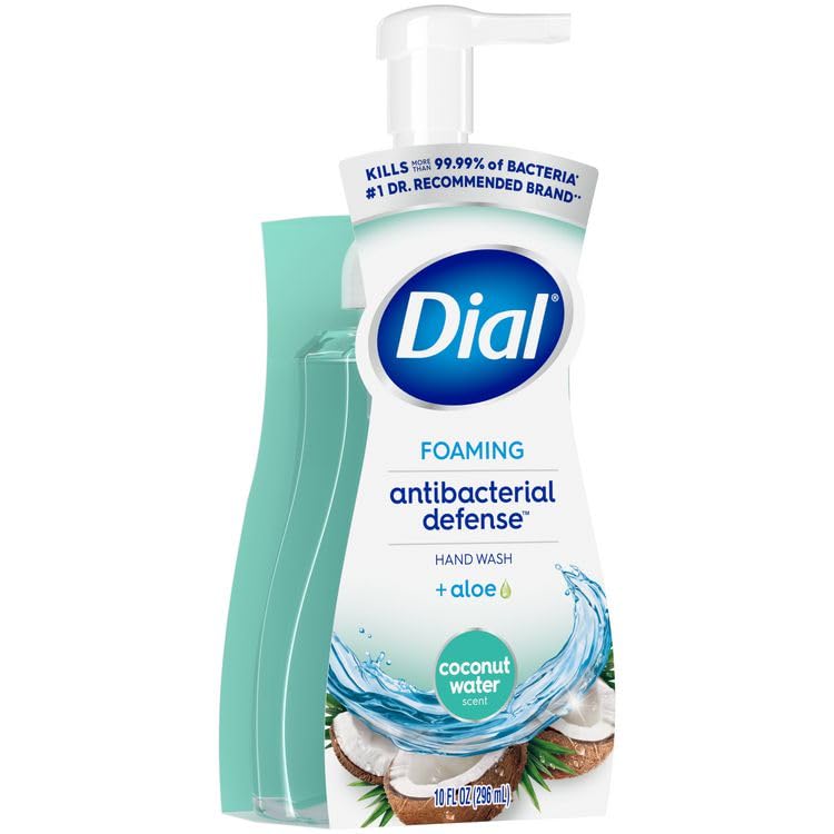 Antibacterial Foaming Hand Wash, Coconut Water Scent, 10 oz, 8/Carton Beauty & Personal Care Dial Professional