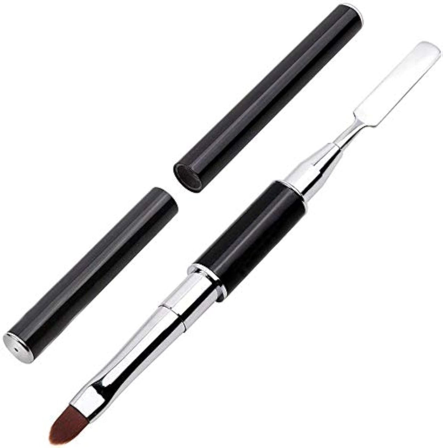 PayPie Dual-Ended Polygel Brush & Picker Brush tool, 2 in 1 Stainless Steel Designs Polygel Nail Brushes Gel Nail Tool for PolyGel Gel Acrylic Nails Beauty & Personal Care PayPie