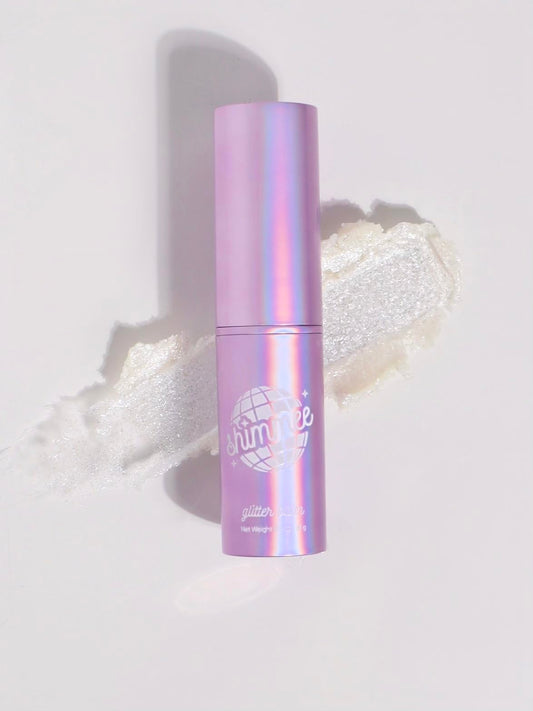 The Shimmee Stick- All-Clean Body Glitter Balm (Disco - Silver Iridescent Hue) Beauty & Personal Care shimmee