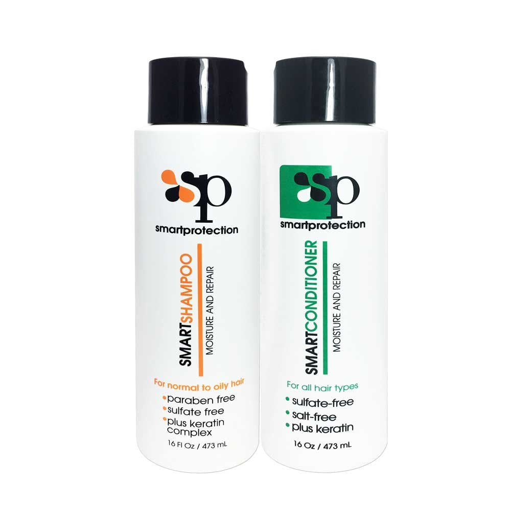 Moisture Shampoo and Conditioner Sulfate & Paraben Free 16oz for Keratin Treated Hair by Smart Protection Beauty & Personal Care KEF