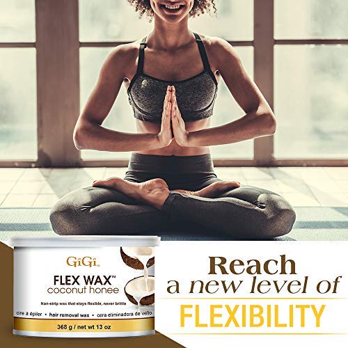 GiGi Coconut Honee Flex Hard Wax for Face & Body, Non-Strip Hair Removal Wax, Gentle for Sensitive to Normal Skin, 13 oz, 1 Pack Beauty & Personal Care GIGI