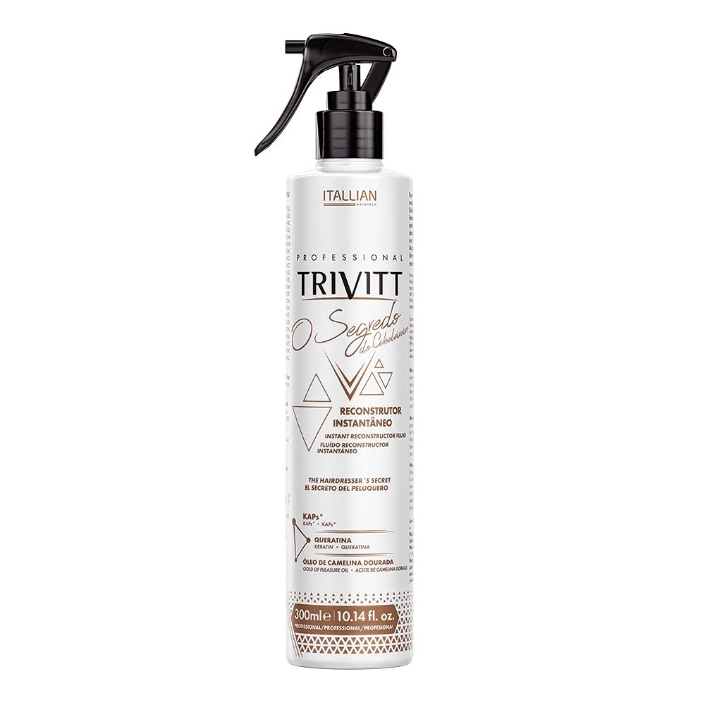 Heat Protectant Hair Spray 14 fl oz. - Keratin Associated Protein Rich Formula for Instant Rebuilding of Fragile, Damaged Hair - The Hairdresser’s Beauty & Personal Care Itallian Hairtech