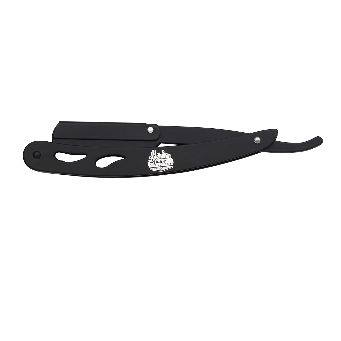 the shave factory Factory® Straight Edge Razor Kit - Single - Stainless Steel razors men from (Black / 100 Derby Professional Blades), 1.0 Count Beauty and Personal Care the shave factory